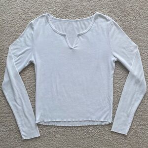Streetwear Society Ribbed Long Sleeve Tee V-Neck